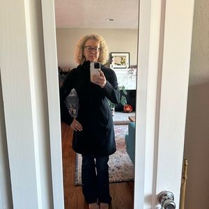 lululemon size 8 rain jacket.  knee length.